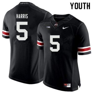 Youth Ohio State Buckeyes #5 Jaylen Harris Black Nike NCAA College Football Jersey Stability TLJ2244TV